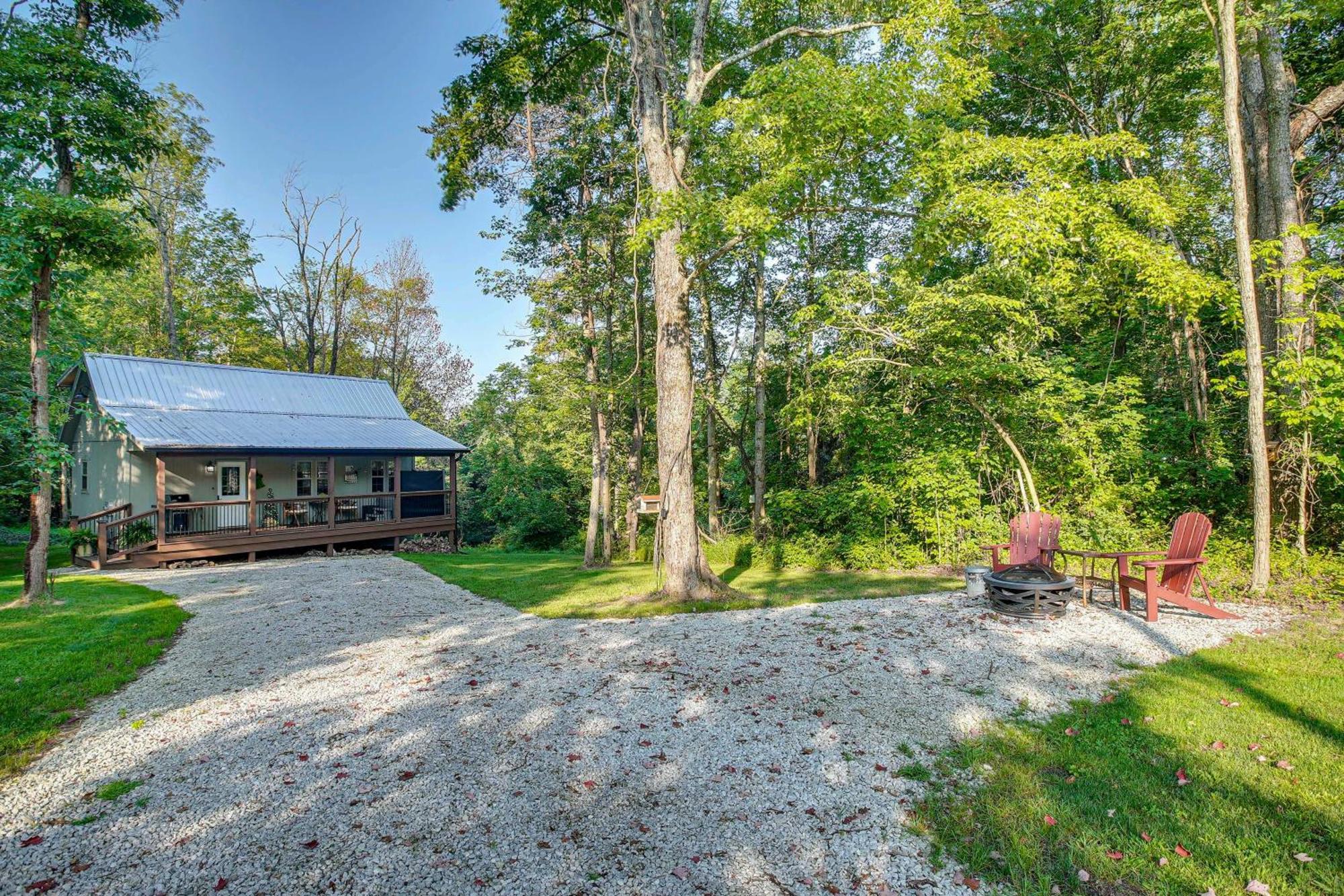 Idyllic Cabin In The Heart Of Hocking Hills Rockbridge Kültér fotó